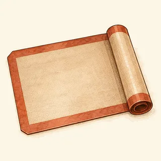 Gezeichnete Skizze: Backmatte