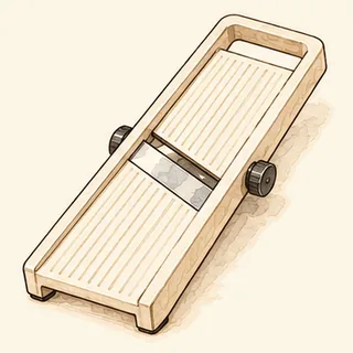 Gezeichnete Skizze: Mandoline